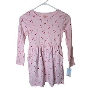 Cat & Jack Girl's Medium/8 Hearts Skater Dress with Pockets